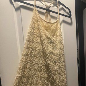 Cream/Ivory Verty Sequined Dress